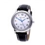 Quartz Watch Men Leather Steel Counterclockwise Dial Waterproof Reverse Men Watch