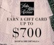 Earn a $700* Saks Gift Card when you spend $3000+ on women’s contemporary apparel.