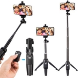 Selfie Stick Tripod for iPhone 40-Inch Wireless Remote and Tripod Stand Monopod