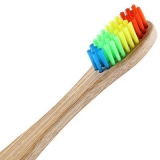 Eco-friendly  Bamboo Charcoal Infused Toothbrush with Soft Nylon Bristles