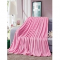 Solid Color Flannel Warm Blanket