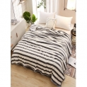 Striped Pattern Soft Fluffy Warm Blanket