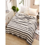 Striped Pattern Soft Fluffy Warm Blanket