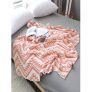 Geometric Pattern Knitted Blanket