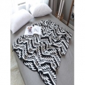 Geometric Pattern Knitted Blanket