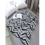 Geometric Pattern Knitted Blanket