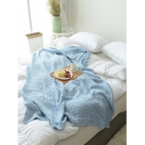 Solid Color Jacquard Knitted Blanket