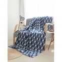 Geometric Jacquard Knitted Blanket