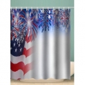 American Flag Celebration Pattern Waterproof Shower Curtain