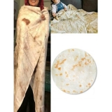 Patterned Round Tortilla Blanket