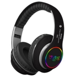 Bilikay VJ033 Portable Folding LED HiFi Wireless Headset Bluetooth 5.0 Sport Headphone with Noise Reduction Mic TF Card Play