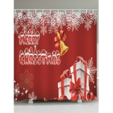 Merry Christmas Bell Waterproof Shower Curtain