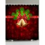 Christmas Snowflake Bell Waterproof Shower Curtain