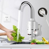 Instantaneous Heating Electric Faucet 360 Degrees Rotation Adjustable Water Heater EU Plug