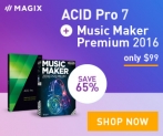 MAGIX Music Maker Premium Edition only $79.99 – Save over $390! Plus FREE bonus software