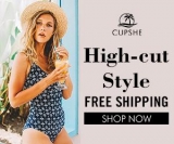 Cupshe High-cut Style! Free Shipping!