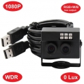 1080P USB 2.0 PC Camera HD Webcam Dual Mini Computer camera IR for PC Laptop Notebook Video