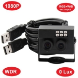 1080P USB 2.0 PC Camera HD Webcam Dual Mini Computer camera IR for PC Laptop Notebook Video