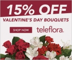 Save 15% on flowers  sitewide.
