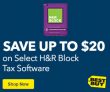 Save up to $20 on Select H&R Block Tax Software
