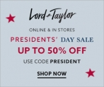 Presidents’ Day Sale – Up to 50% OFF.