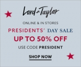 Presidents’ Day Sale – Up to 50% OFF + $20 OFF $160