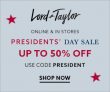 20% OFF Regular and Sale Priced Items + $20 OFF $160