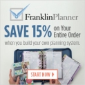 Get FREE SHIPPING on your entire order with the purchase of a FranklinPlanner 21 Day Planner.