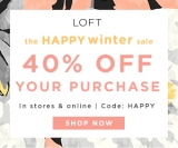 The Happy Winter Sale: Take 40% off full-price styles.