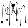 6 Lights Antique Glass Pendant Lights Ajustable DIY Ceiling Spider Lamp Light E27
