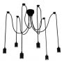 6 Lights Antique Glass Pendant Lights Ajustable DIY Ceiling Spider Lamp Light E27