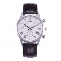 Men Fashion Business Luminous Waterproof Leather Watch Band Quartz Watch with Date Chronograph