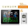 Wireless Weather Station Smart Thermometer Hygrometer Indoor Temperature Humidity Meter Color LCD
