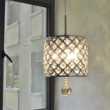 LED Crystal Pendant Lights Dining Room Lamp Cord Hanging Light Fixtures Bar Dimming Light Lamp