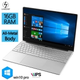 Lhmzniy A9 14.1-inch Laptop 16GB RAM Intel Celeron 3867U Metal Body Silver