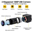 1080P USB Webcam 5-50mm CS Mount  Camera Chamber for Computer PC Laptops