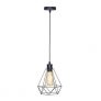 E27 Base Retro Industrial Style Diamond Ceiling Lamp Black Pendant Light