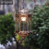 Waterproof Outdoor Pendant Lights Courtyard Villa Pavilion LED Lighting Lamp