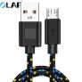 OLAF Micro USB Nylon Data Cable Fast Charging USB Charger Cord For Samsung Huawei Xiaomi