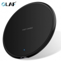 OLAF 10W Ultrathin Round Intelligent Fast Wireless Charger for iPhone Huawei Xiaomi Phones