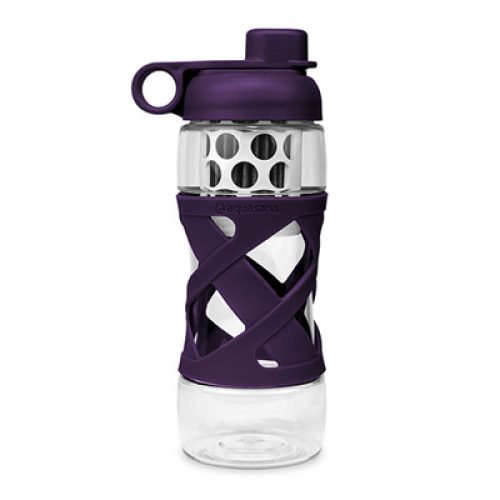 Aquasana Plastic Filter Bottle with Sleeve - Plum