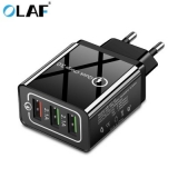 OLAF Quick Charger  QC 3.0 3-port USB Fast Charging Adapter for Xiaomi mi note 10 Huawei Samsung