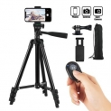 Aluminum Alloy Tripod Stand for Mobile for DSLR Camera Mount with Wireless Remote Control