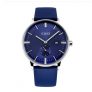 Mens Fashion Watches Genuine Leather Luxury Waterproof Analogue Quartz Wrist Watch For Men Clock