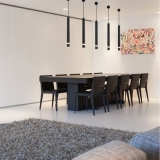 Modern Led Pendant Lamp Long Tube Light Kitchen Island Dining Room Shop Bar Decoration Lamp