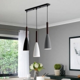 Modern 3 Pendant Lighting Nordic Minimalist Black Pendant Light Dining Table Kitchen Lights E27