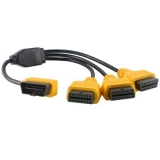 OBD2 Splitter Cable OBD2 Extend Cables 1 to 3 Connector Adapter Wire 50cm J1962M to 3-J1962F OBD2