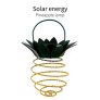 Solar Garden Lights Pineapple Shape Outdoor Solar Hanging Light Waterproof Wall Lamp