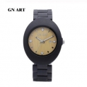 Fashion Nice Sandalwood Watches for Men Chronograph Wood Wristband Quartz Wristwatch for Gentleman